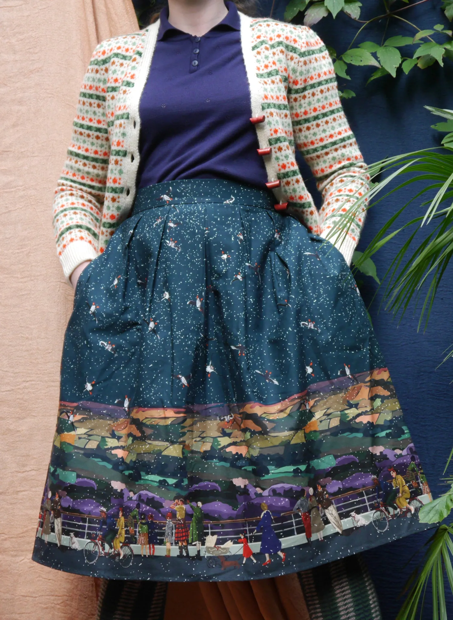 Ada Skirt - Teal Yorkshire Dales