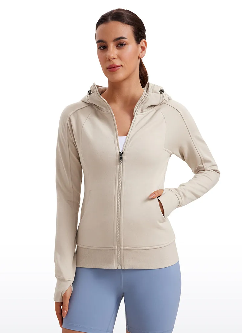 Amenity Full Zip Hoodies Thumb Holes