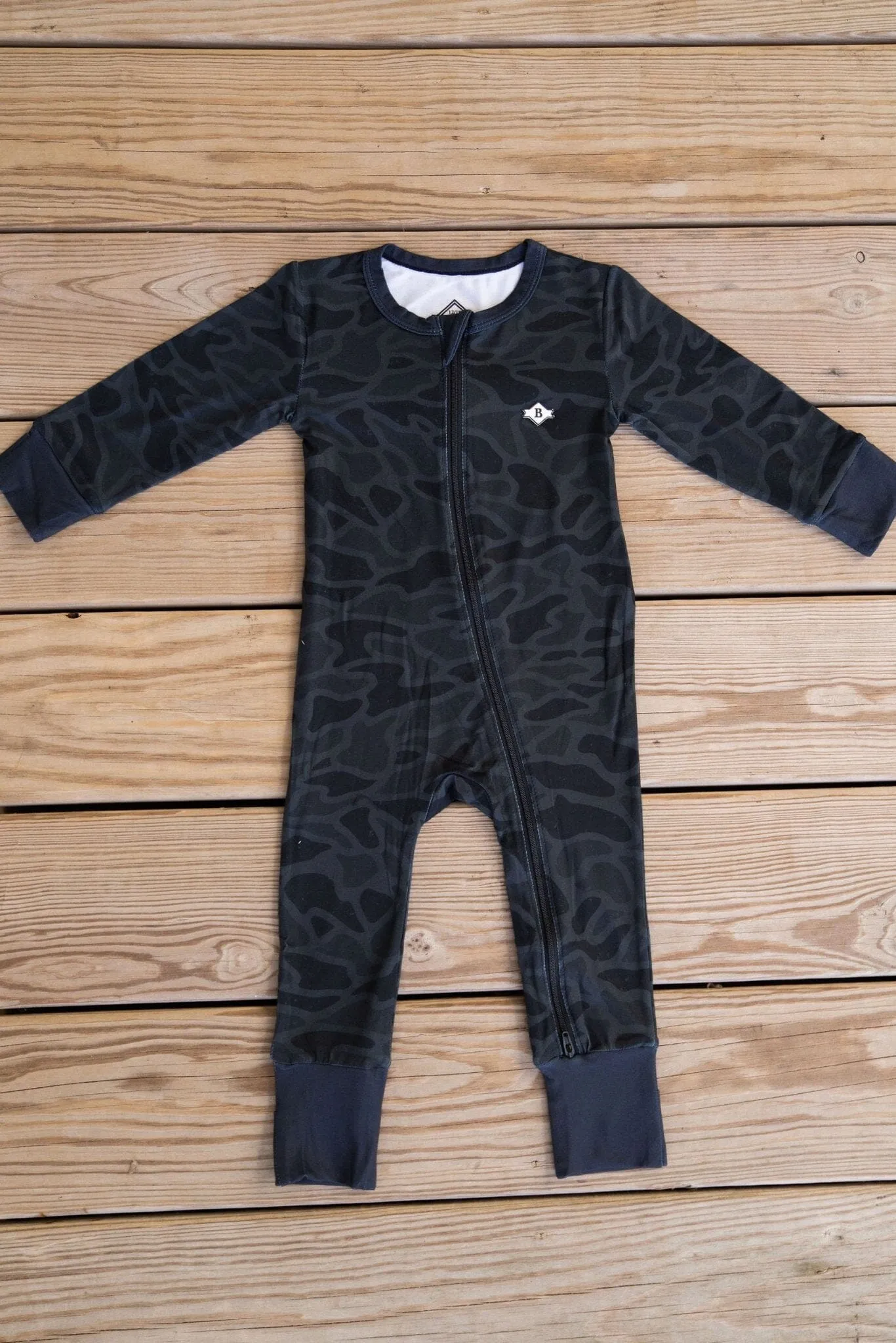 Baby Zip Up - Black Camo