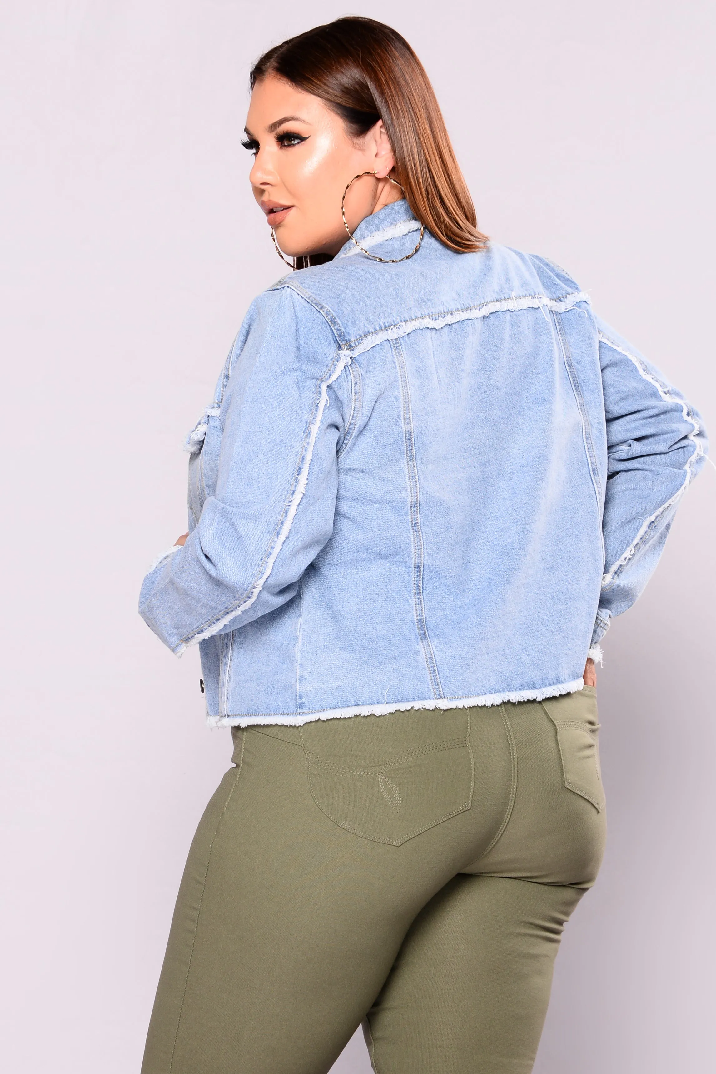 Be About It Jacket - Light Wash