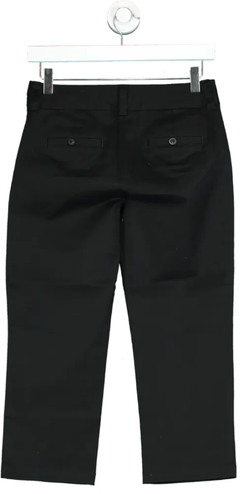 Boden Black Cropped Tailored Trousers UK 6P