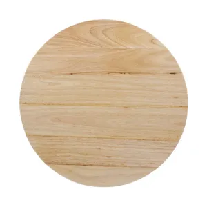 Bolero Pre-drilled Round Tabletop Natural 600mm - DY738