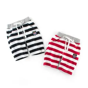 Boys' striped elastic cotton baby Capris summer style