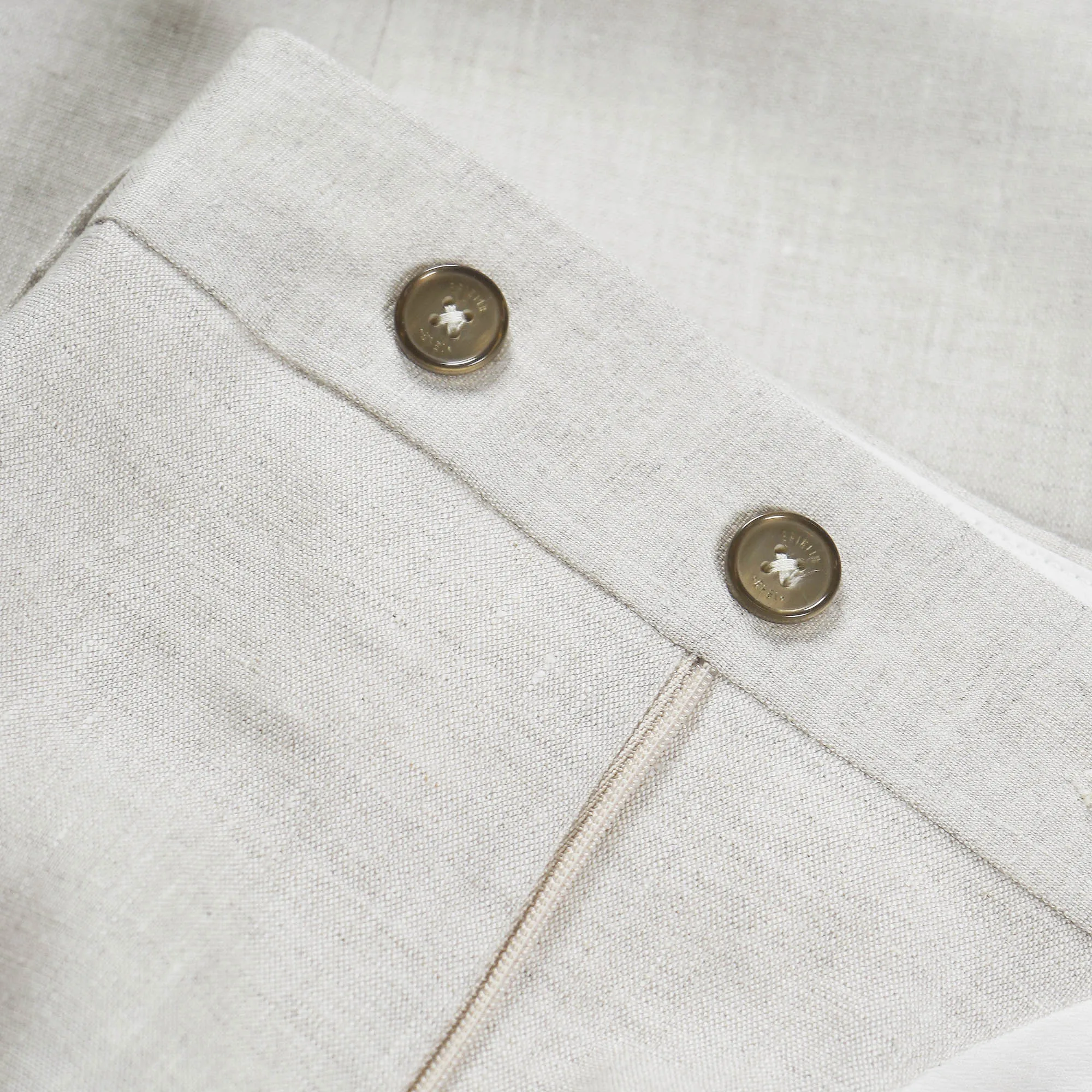 Briglia Linen Formal Trousers - Beige