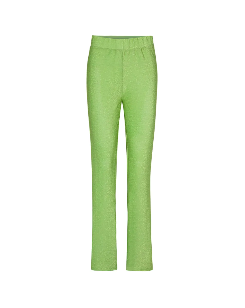 Cattia Trousers - Apple Green Glitter