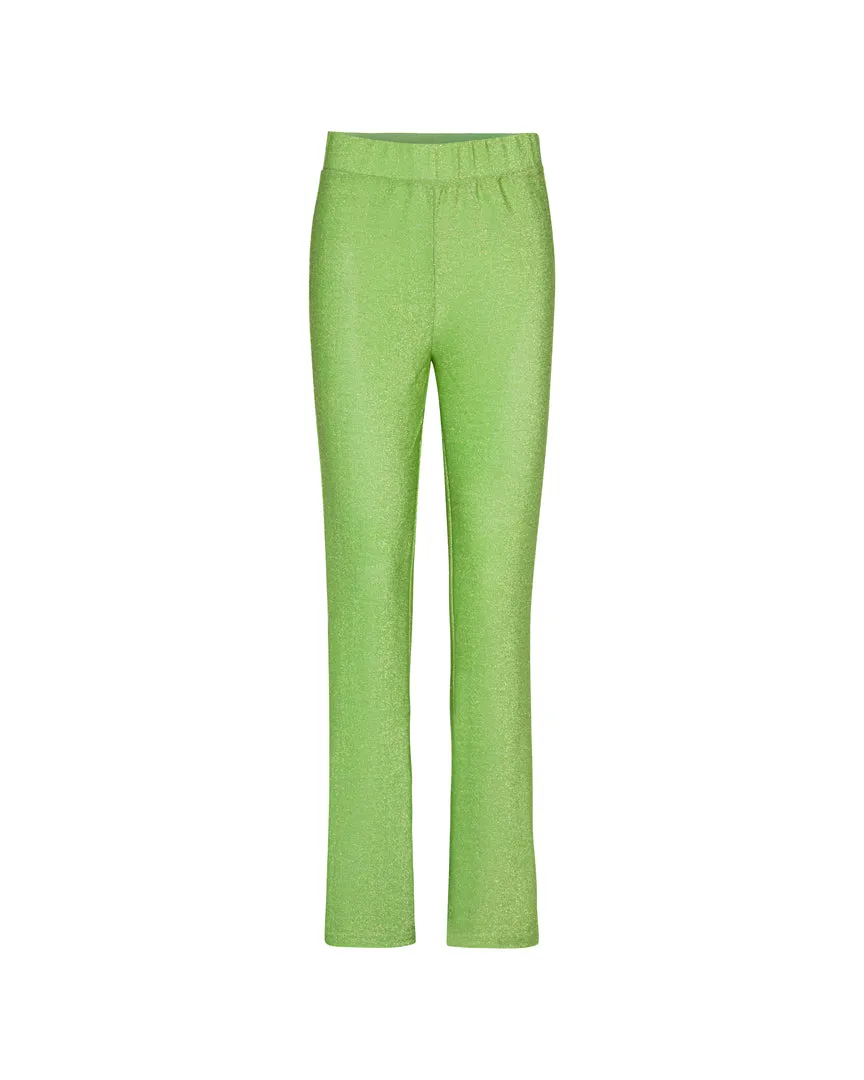 Cattia Trousers - Apple Green Glitter