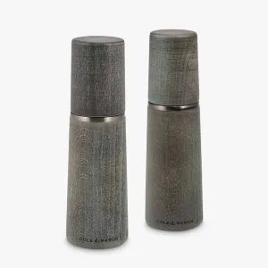 Cole & Mason Marlow Contemporary Grey Wood Salt & Pepper Mills