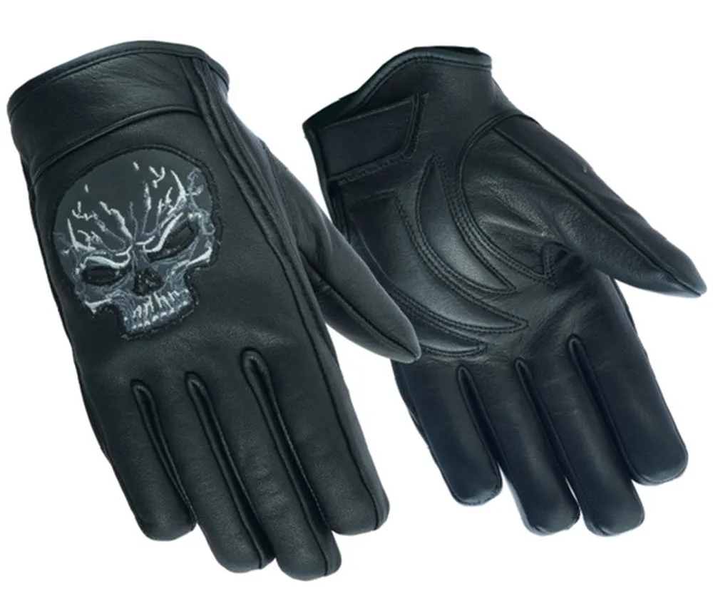 DS47 Reflective Skull Short Glove