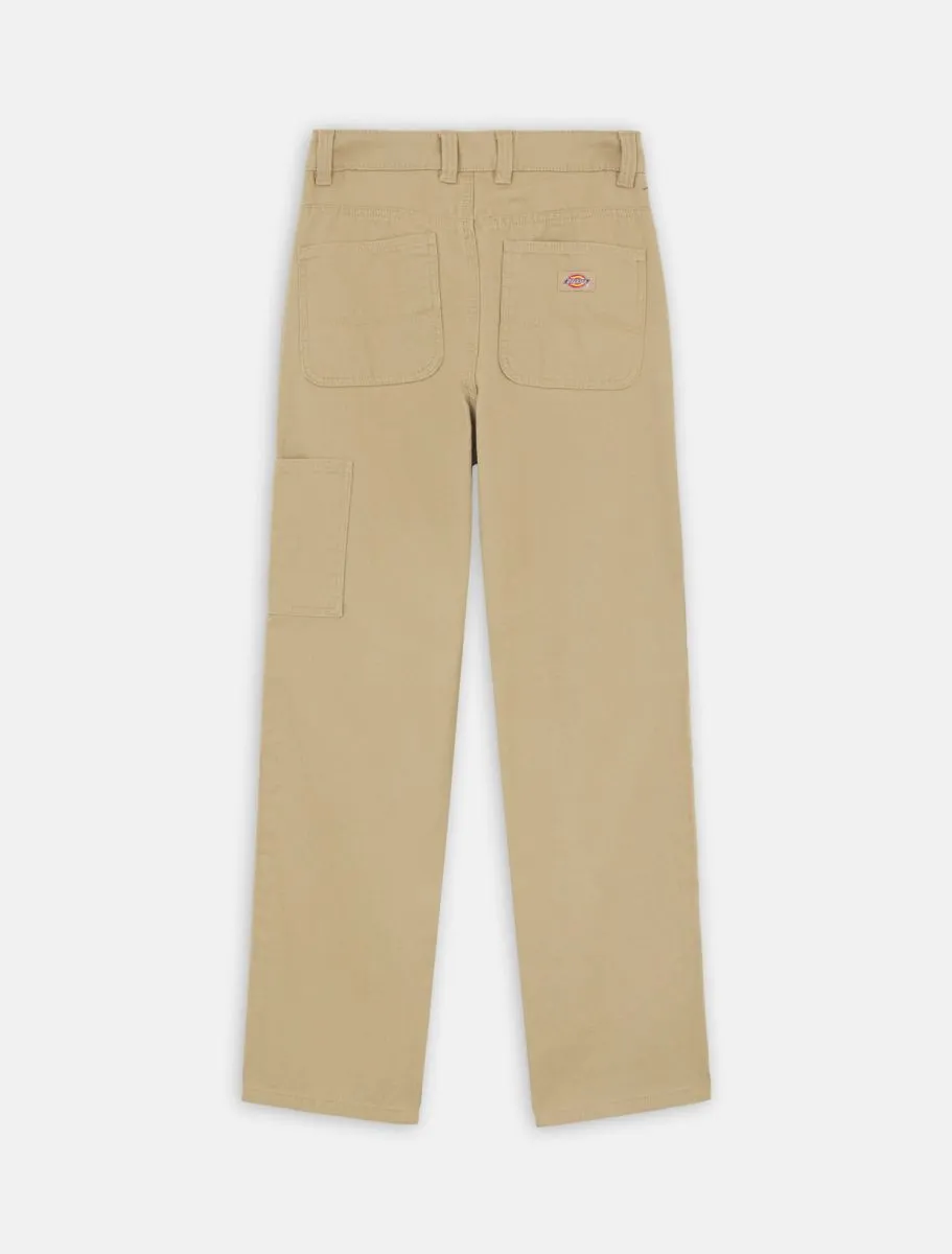 Duck Canvas Trousers in Stonewashed Desert Sand