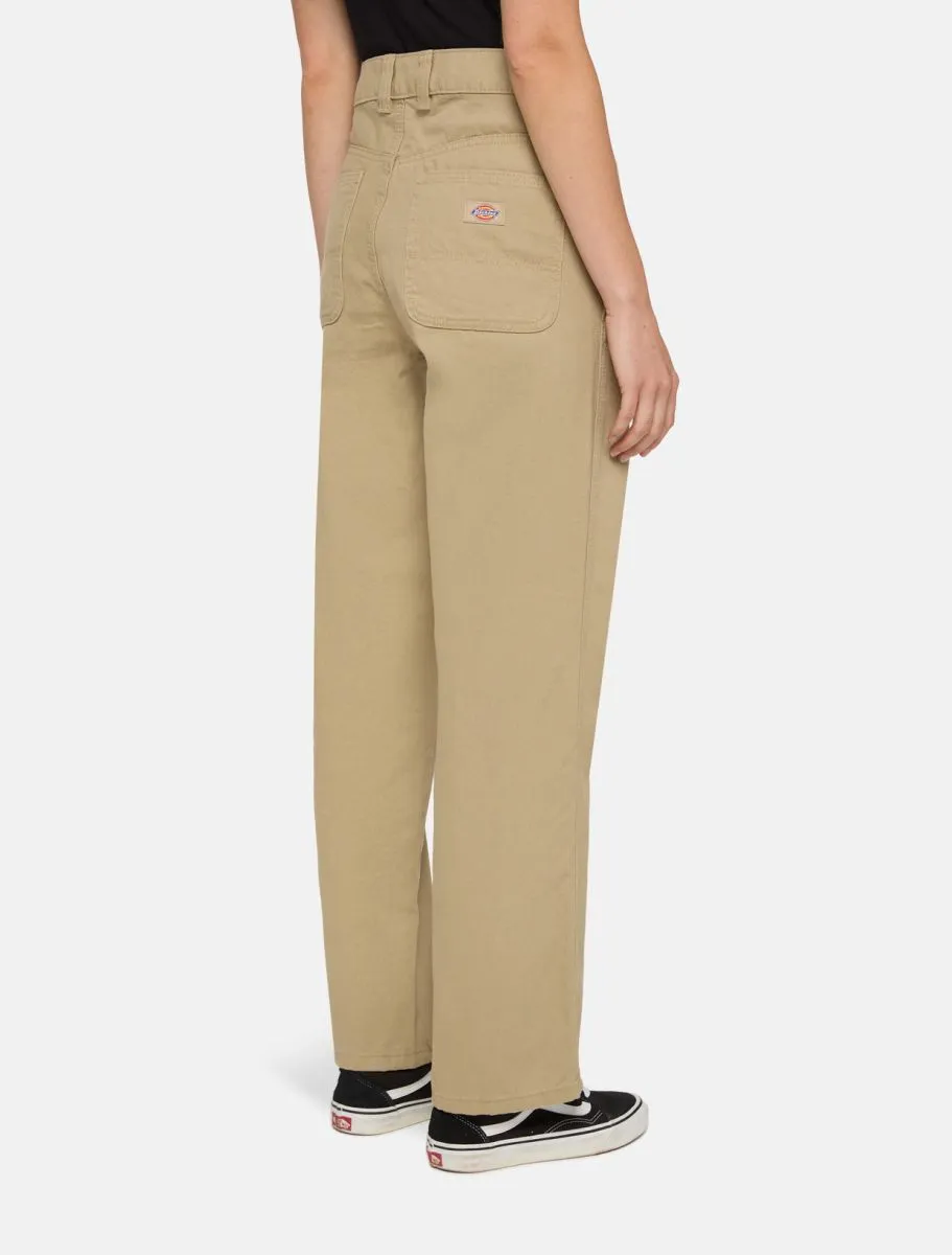 Duck Canvas Trousers in Stonewashed Desert Sand