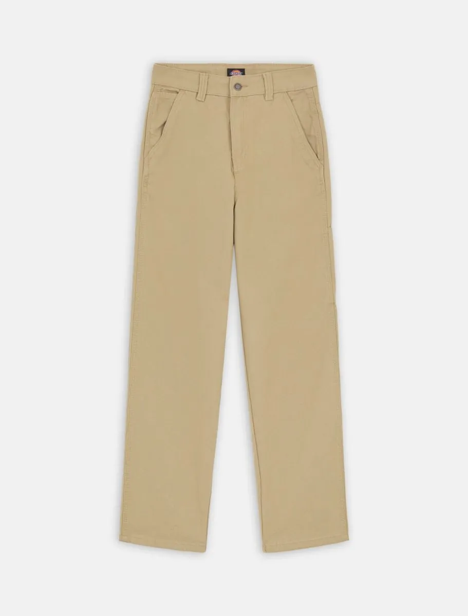 Duck Canvas Trousers in Stonewashed Desert Sand