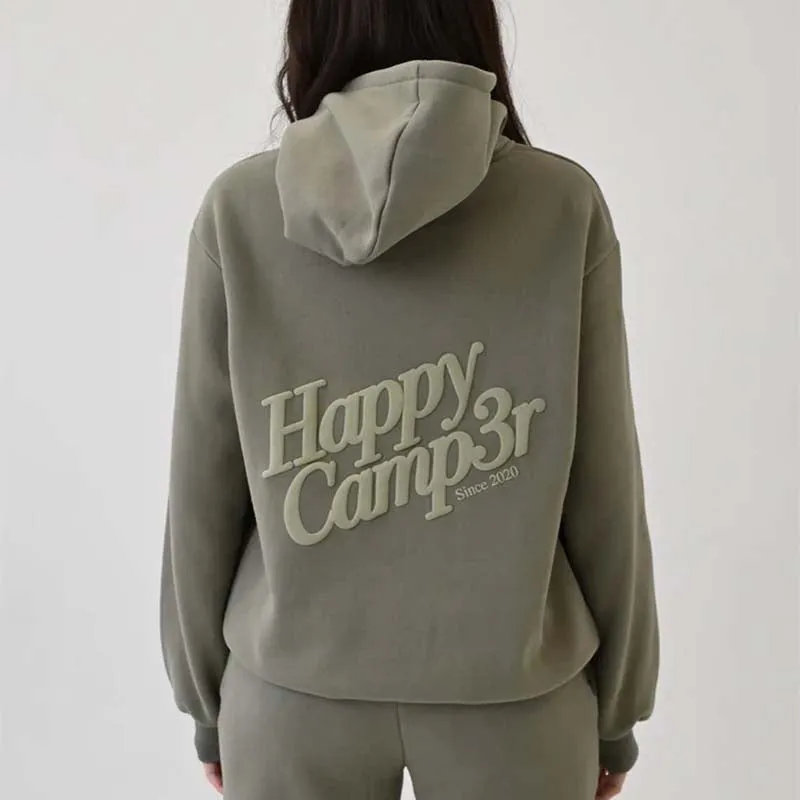 Dusty Olive Puff Hoodie