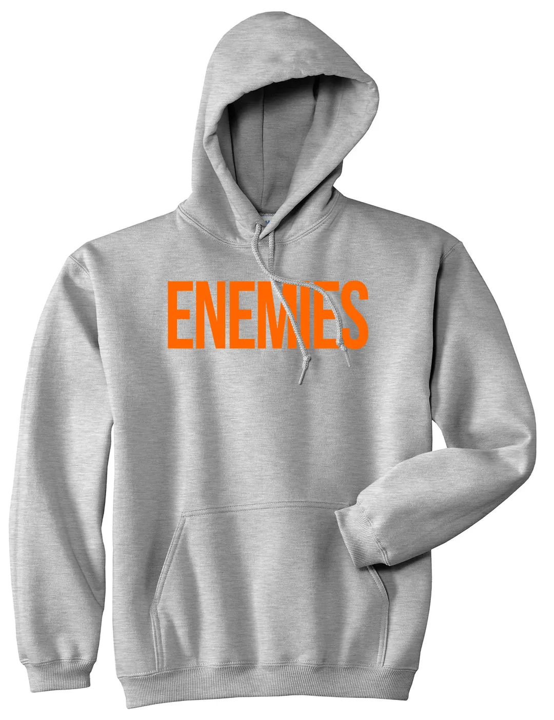 ENEMIES Orange Print Pullover Hoodie