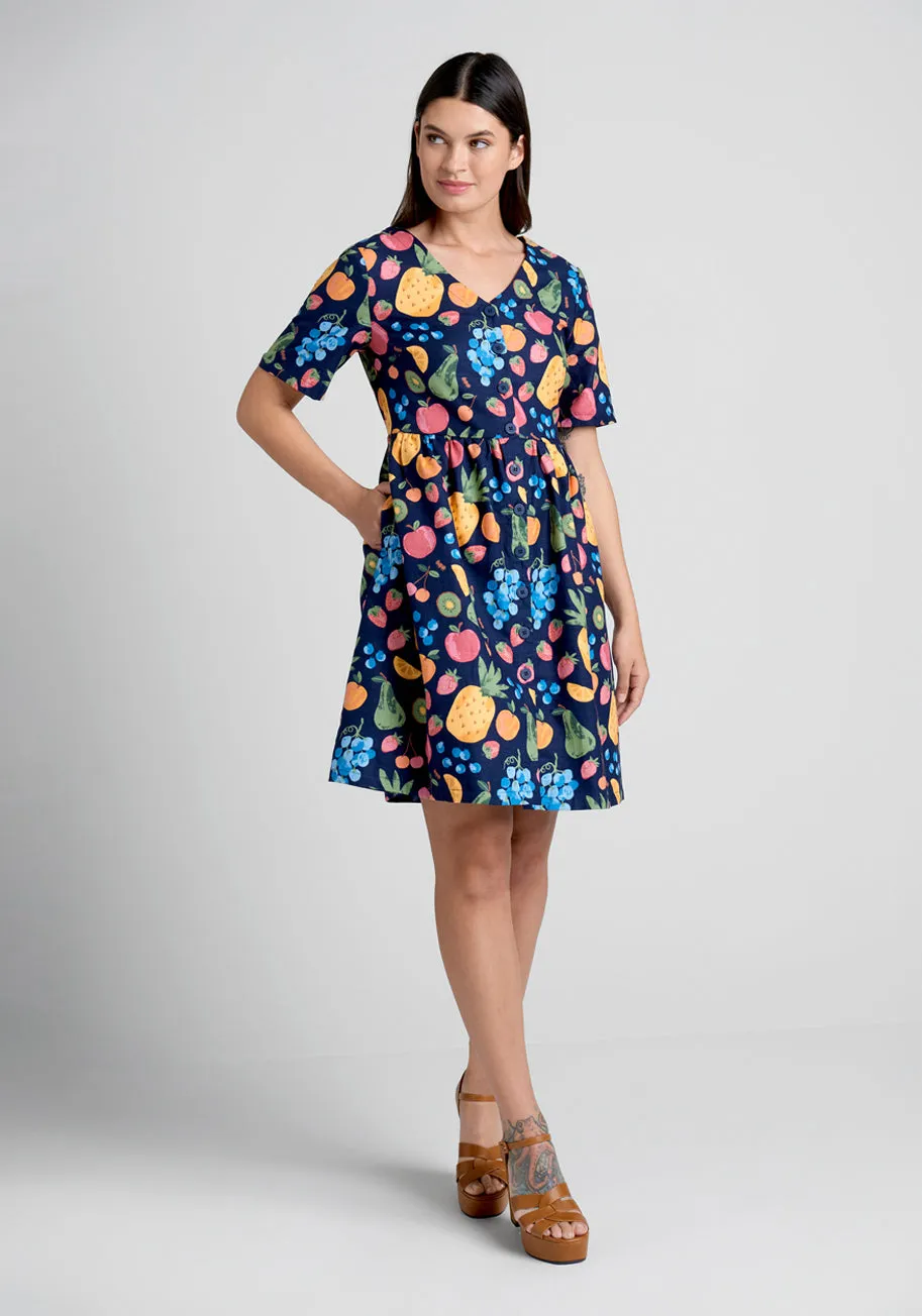 Fresh Summer Sweetness Smock Dress