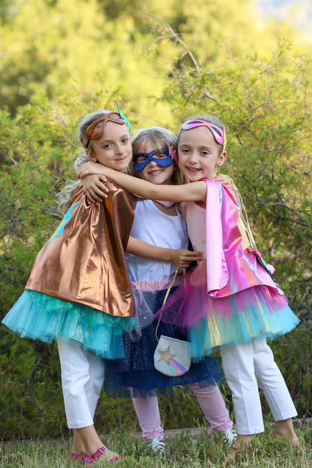 Great Pretenders Super-duper Tutu/Cape/Mask, Copper & Teal