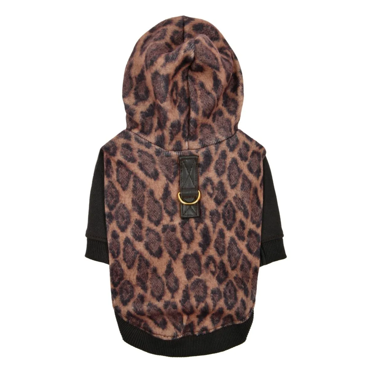 kovo leopard print hoody - brown - few left!