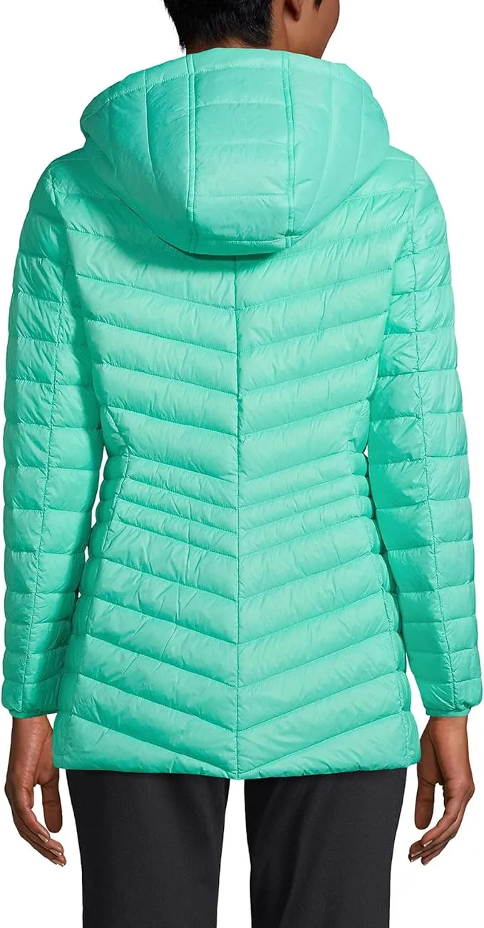 Lands' End Women's Ultralight Down Puffer Jacket Packable