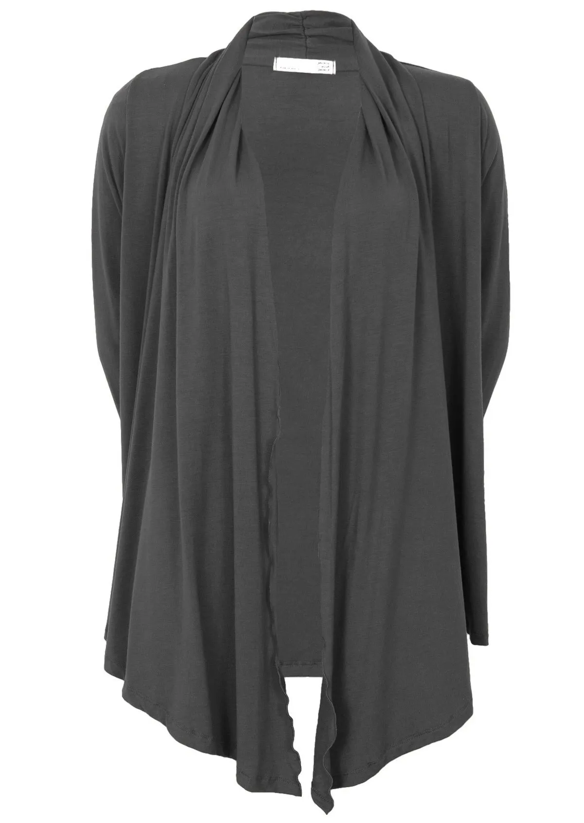 Long Sleeve Stretch Cardi Dark Grey