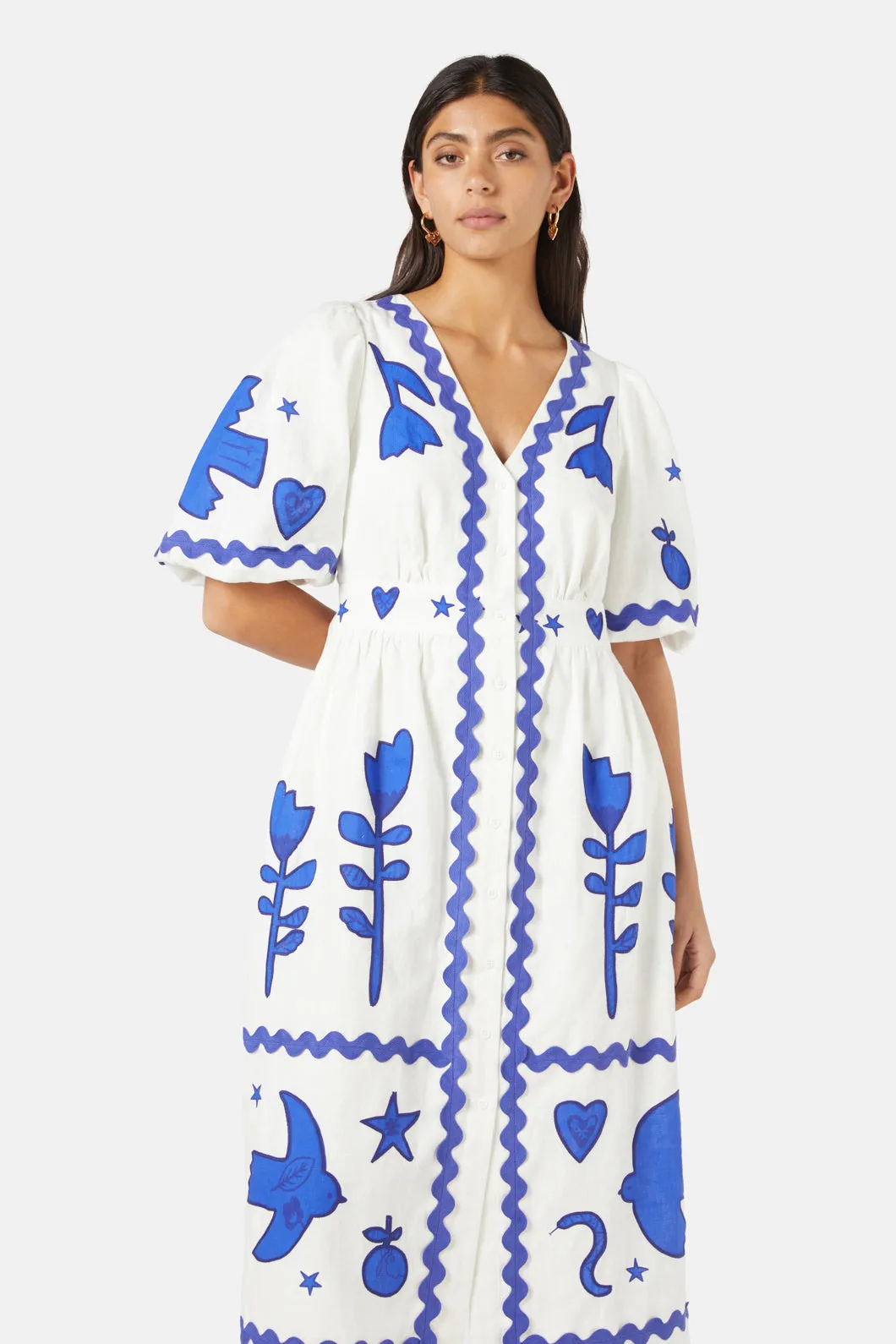 Lovebirds Embroidered Dress