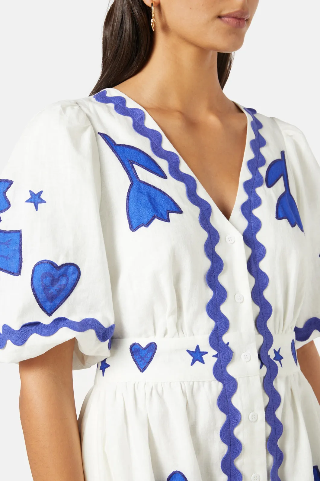 Lovebirds Embroidered Dress