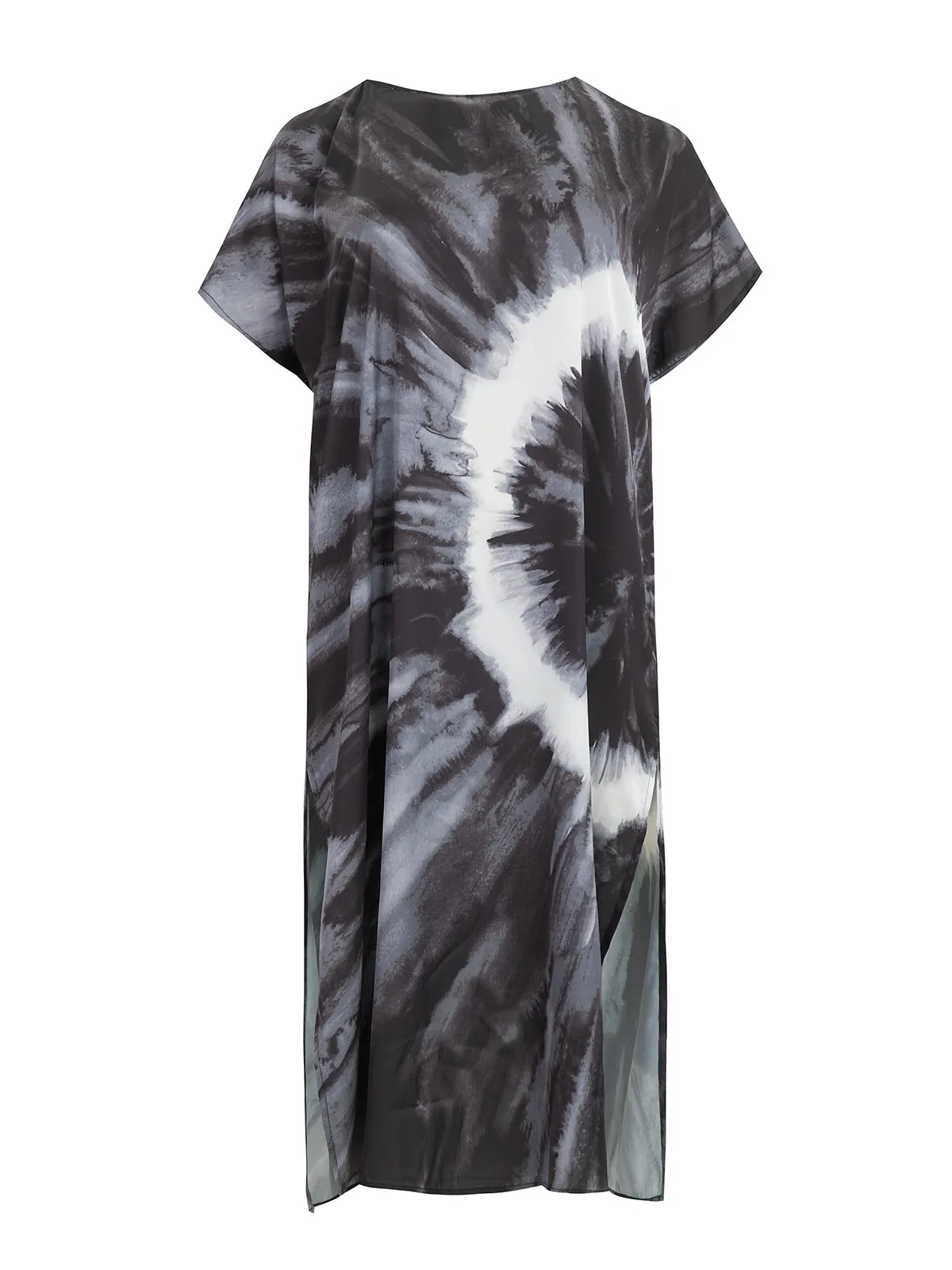 Mat Tie Dye Black Dress