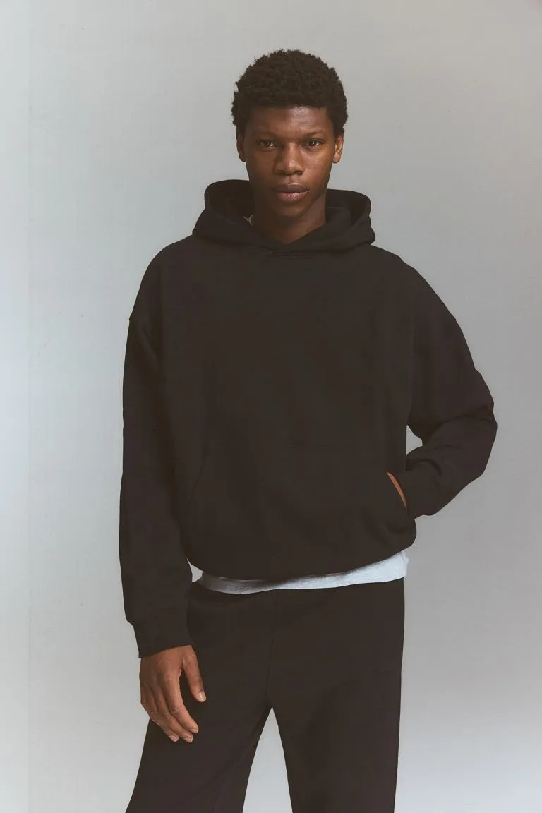 Men’s Black Hoodie | Plain Black Pullover Hoodie – DWNTWN