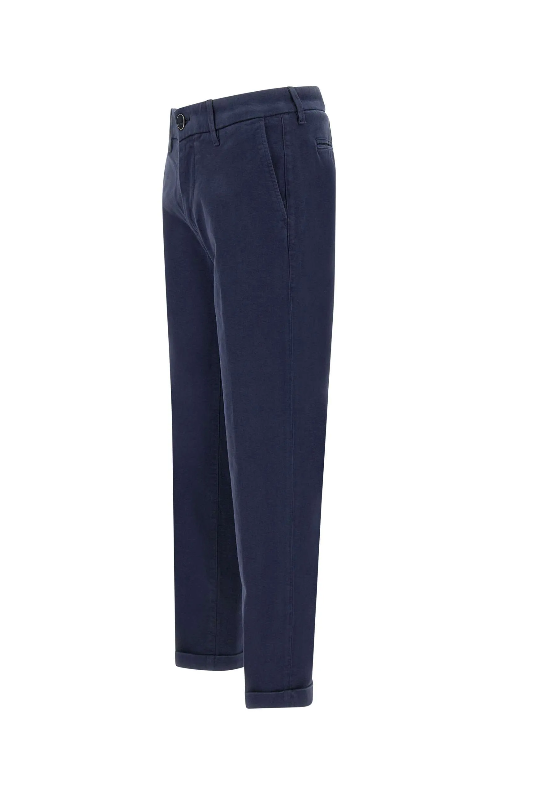 Mucha Men's Blue Cotton Trousers