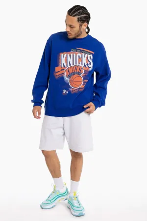 New York Knicks Abstract Logo Crew | Blue