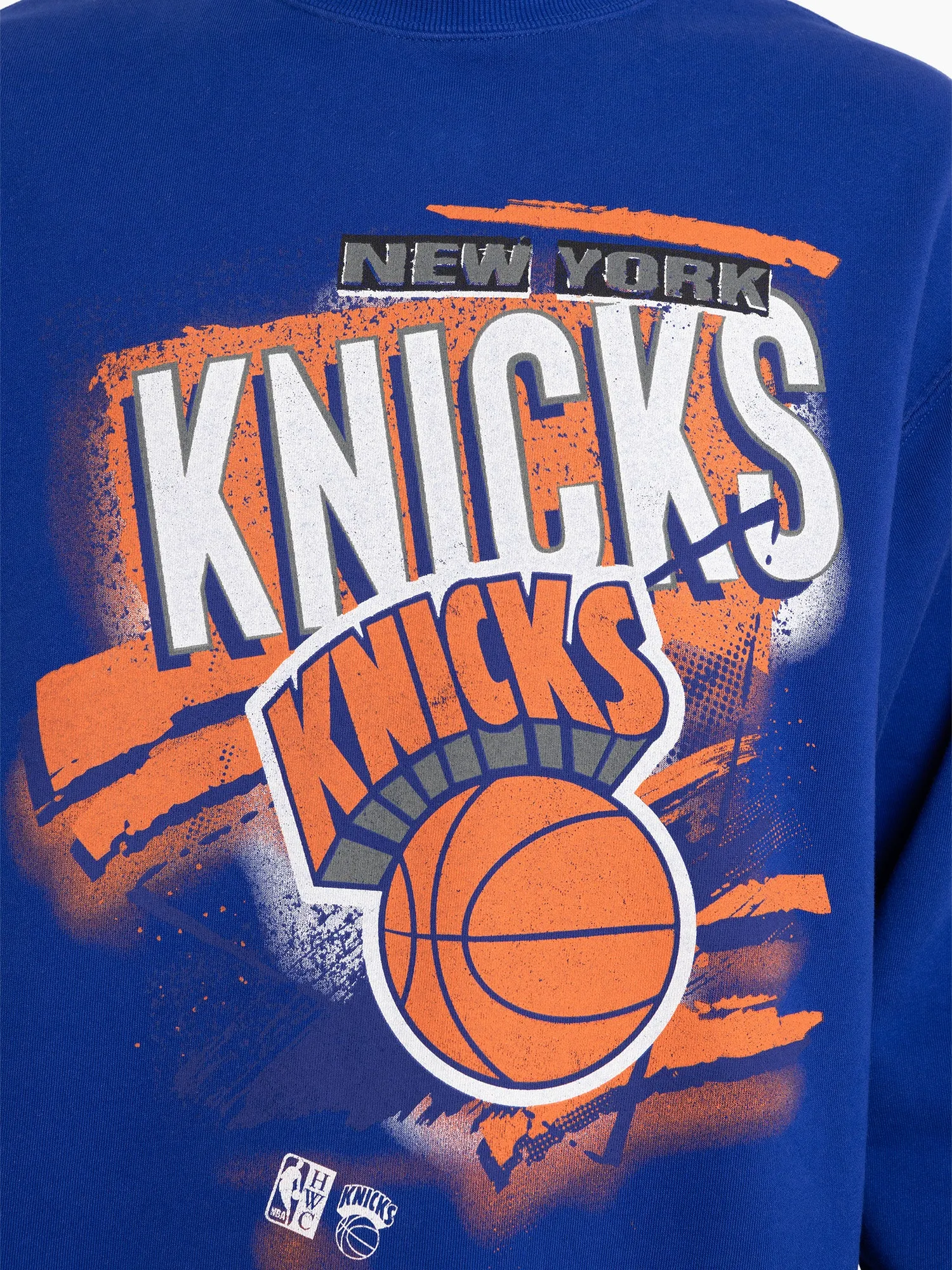 New York Knicks Abstract Logo Crew | Blue