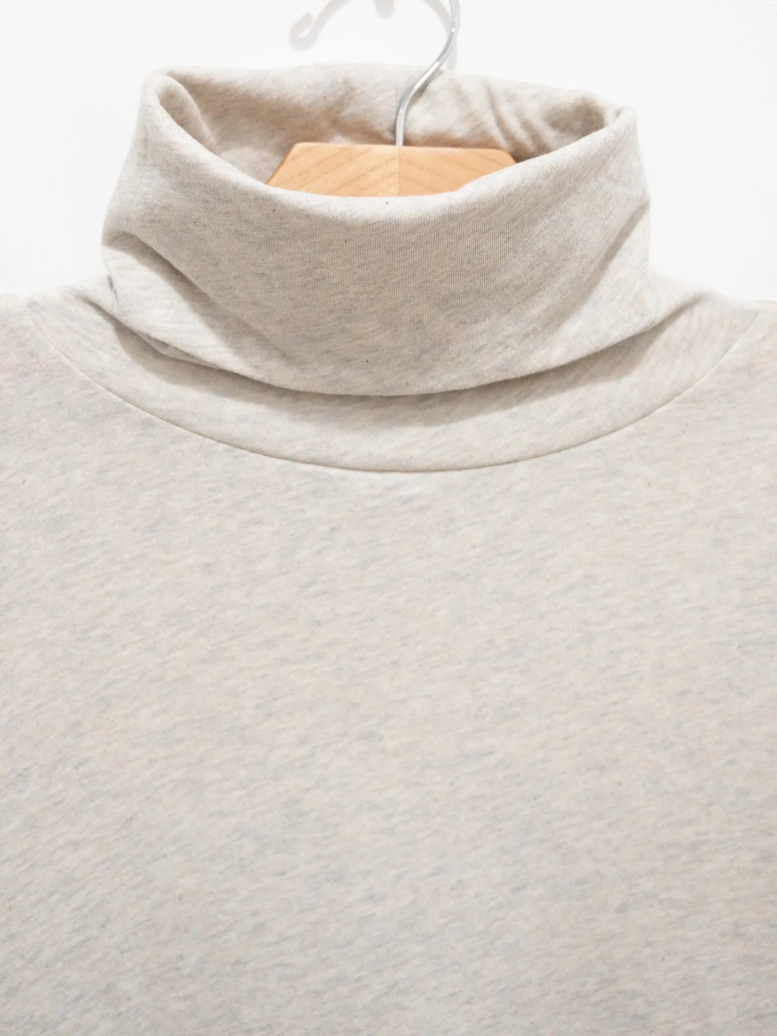 Organic Cotton Turtleneck Tee - Beige