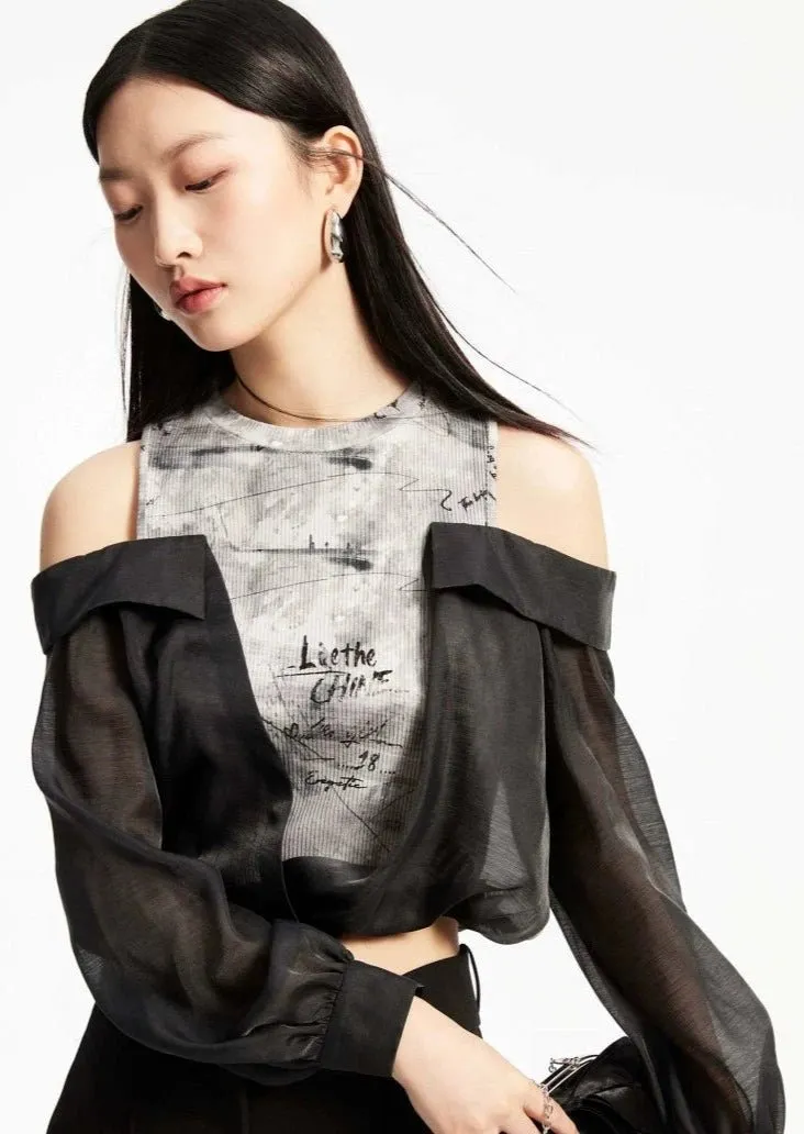 PANELED OFF SHOULDER TOPS