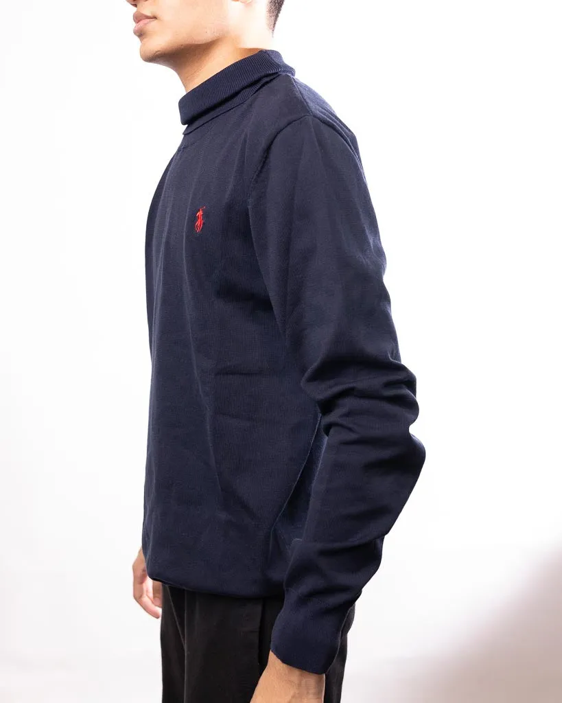 Polo Ralph Lauren Mock Neck Sweater - Dark Blue