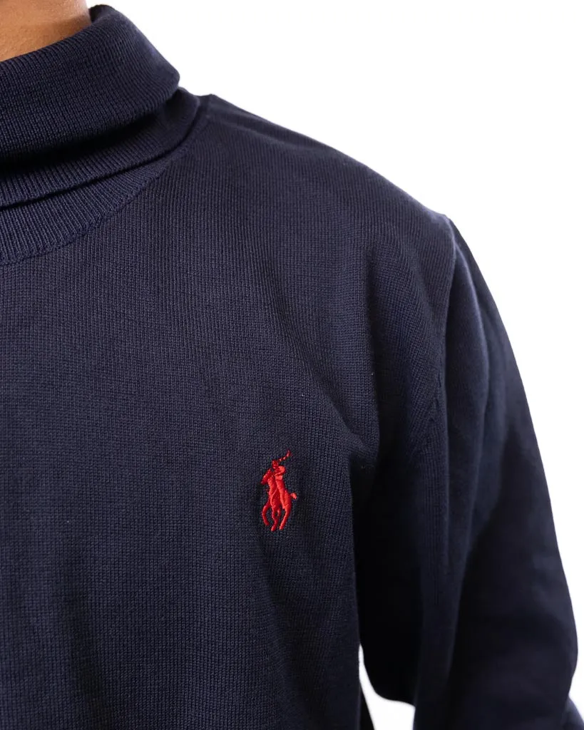 Polo Ralph Lauren Mock Neck Sweater - Dark Blue