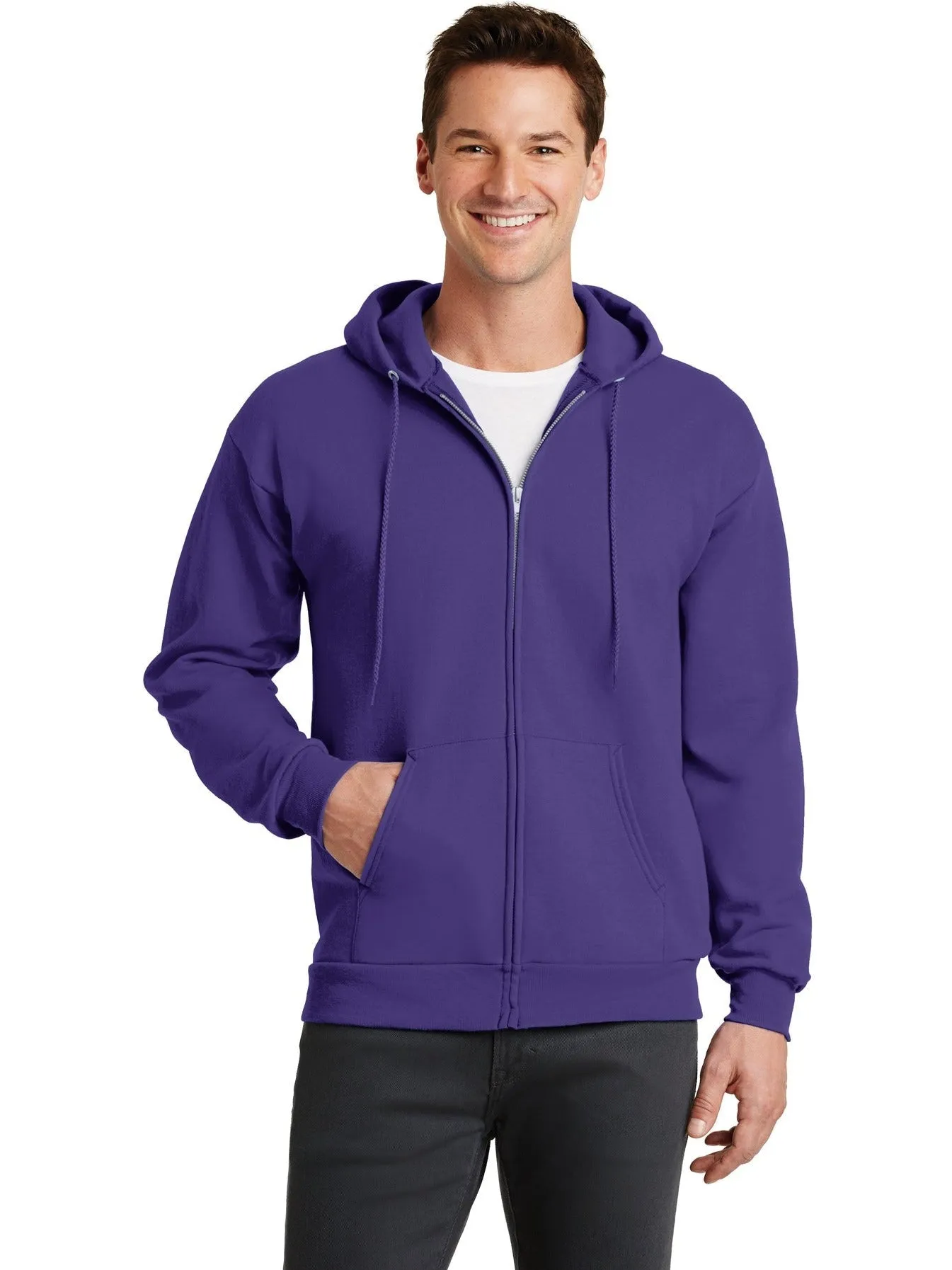 Port & Company Core Fleece Full-Zip Hooded Sweatshirt