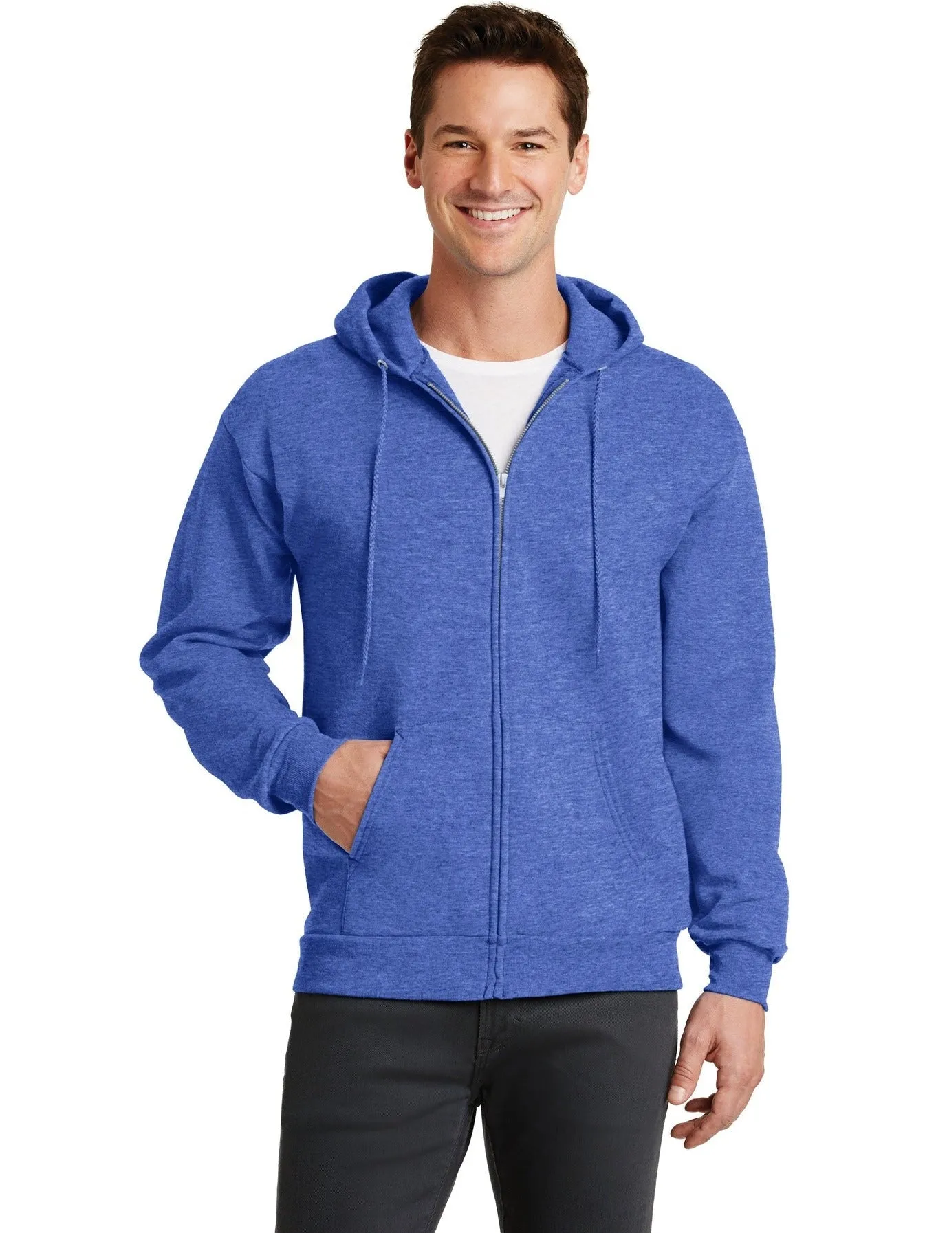 Port & Company Core Fleece Full-Zip Hooded Sweatshirt