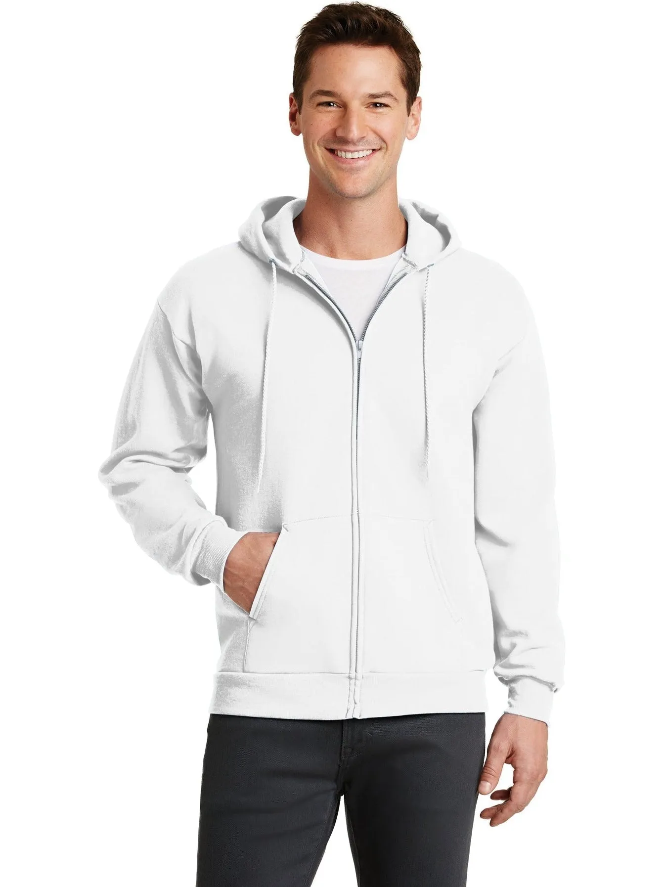 Port & Company Core Fleece Full-Zip Hooded Sweatshirt