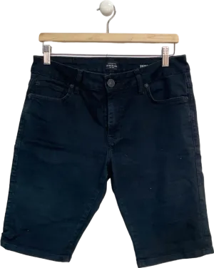 River Island Black Denim Shorts W 32