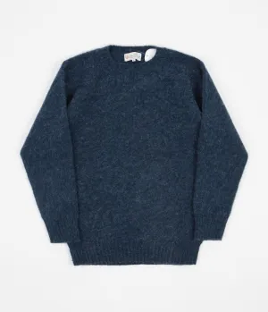 Shetland Woollen Co. Shaggy Crewneck Sweatshirt - Atlantic