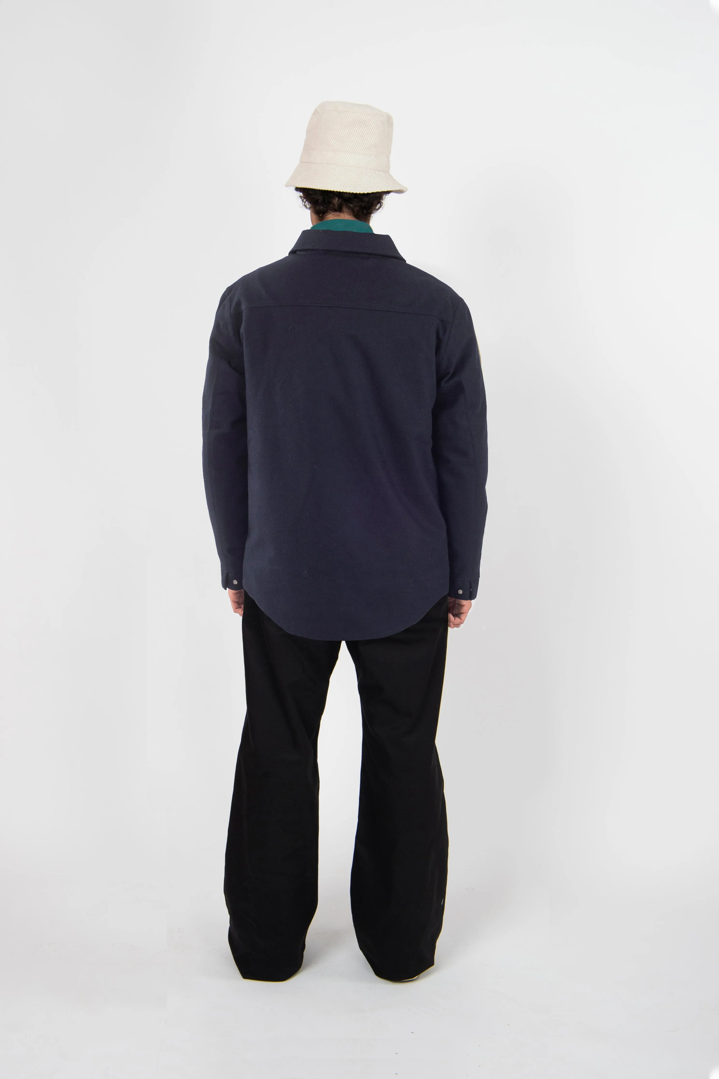 Shirt Jacket Techwool Navy