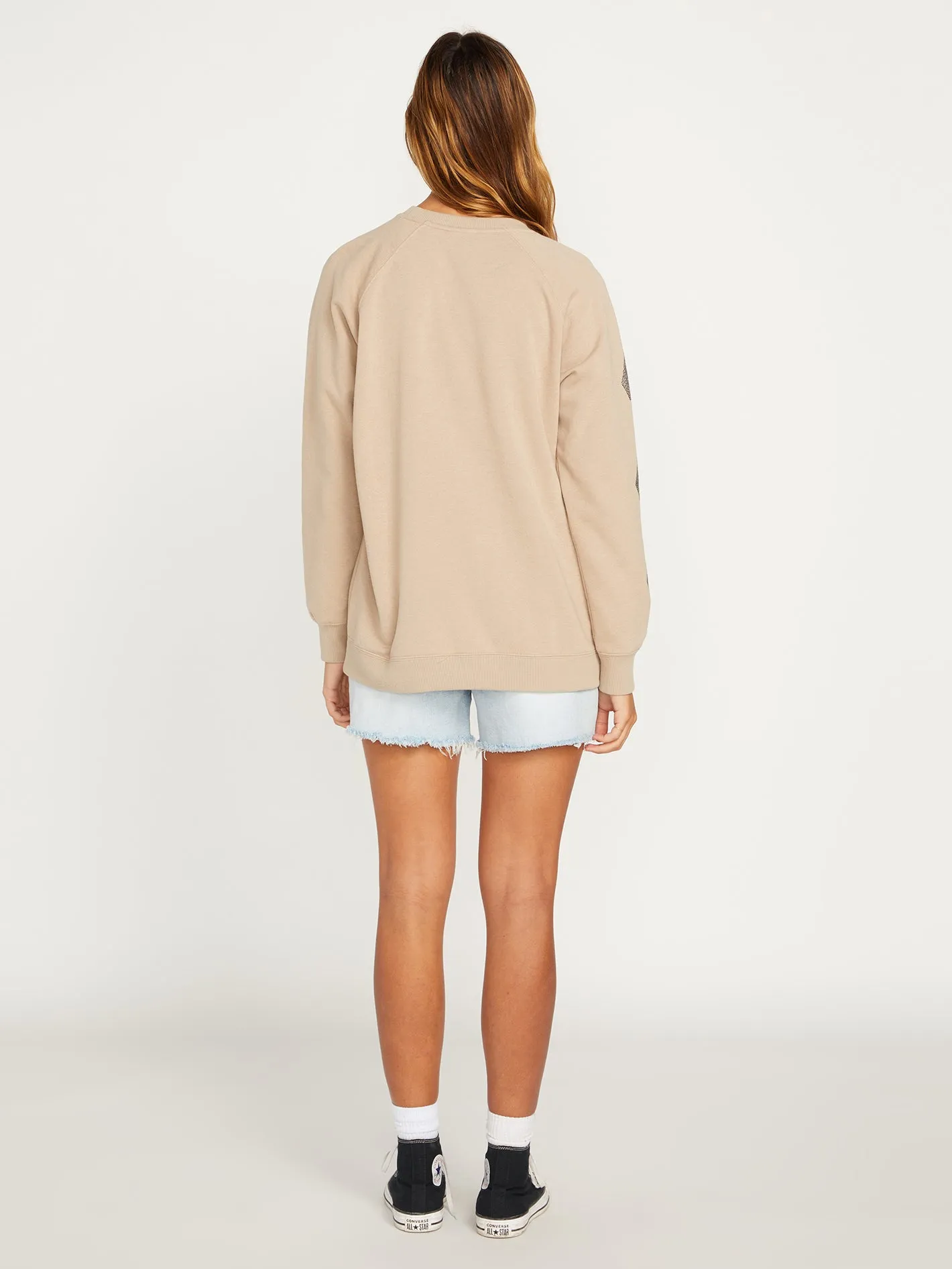 Stone Magic Boyfriend Crew Sweatshirt - Taupe