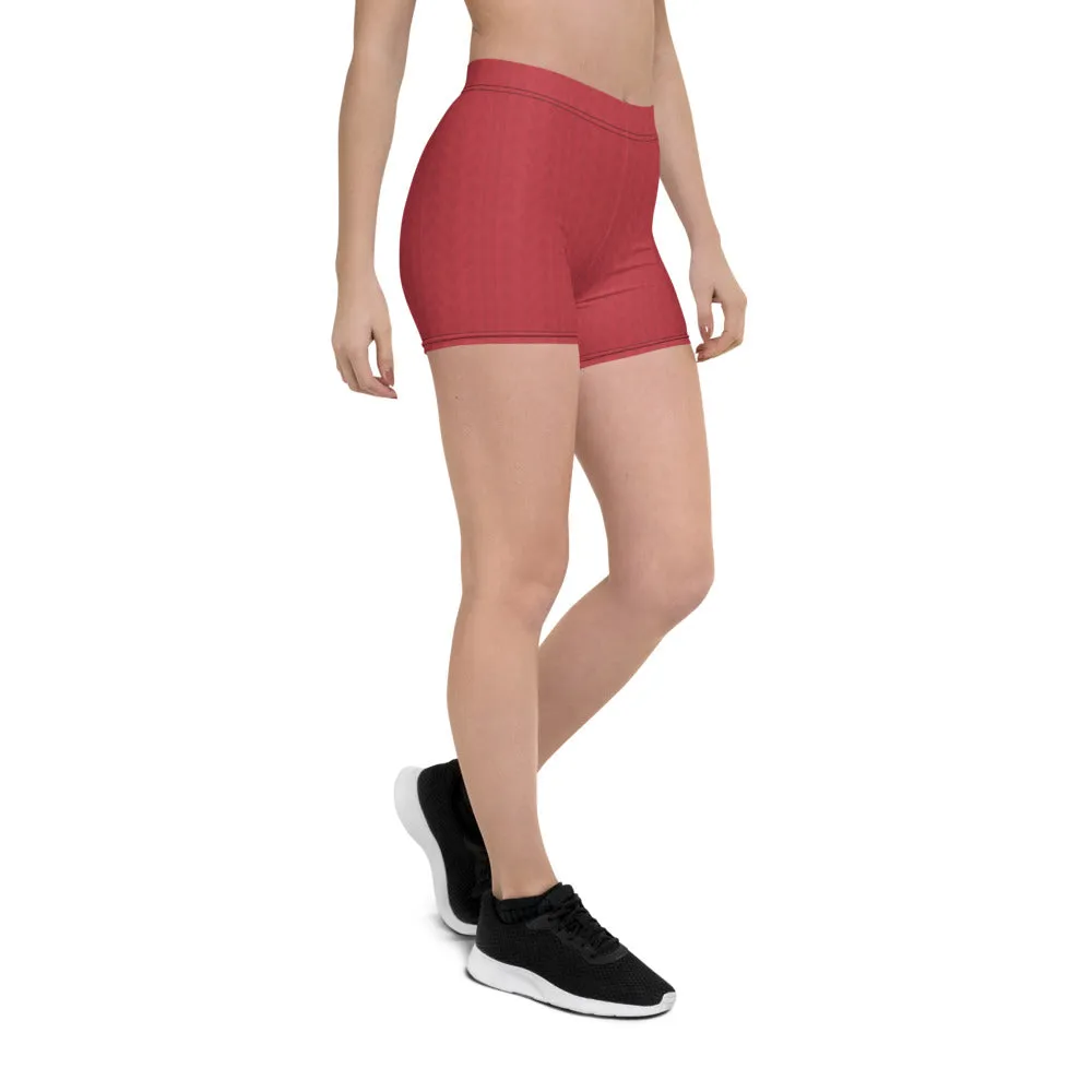 Strawberry Red Low Waist Shorts