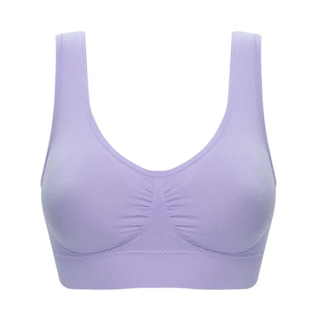 Stylish Women's Quick-drying Sports Bras Plus Size