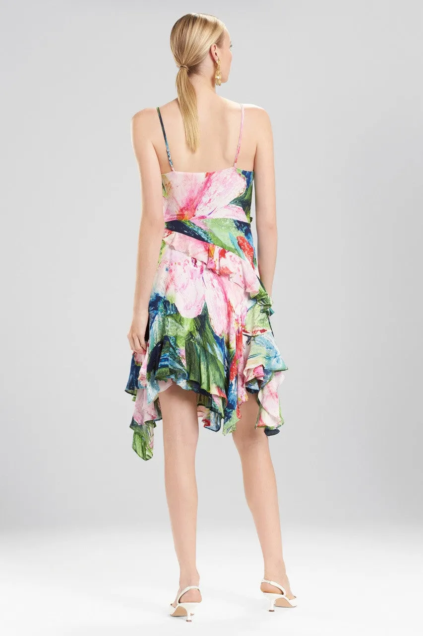 Sunset Palms Ruffle Slip Dress