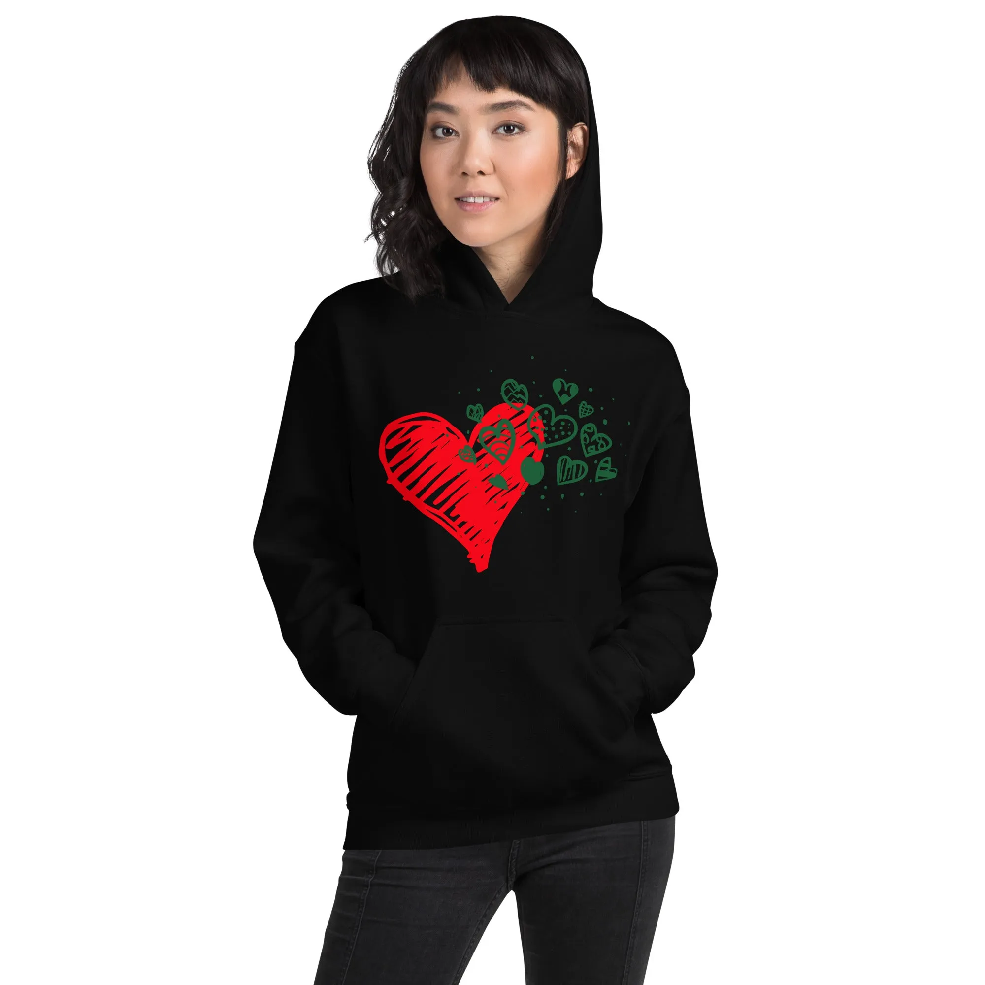 Sweetheart Hearts Unisex Heavy Blend Hooded Sweatshirt