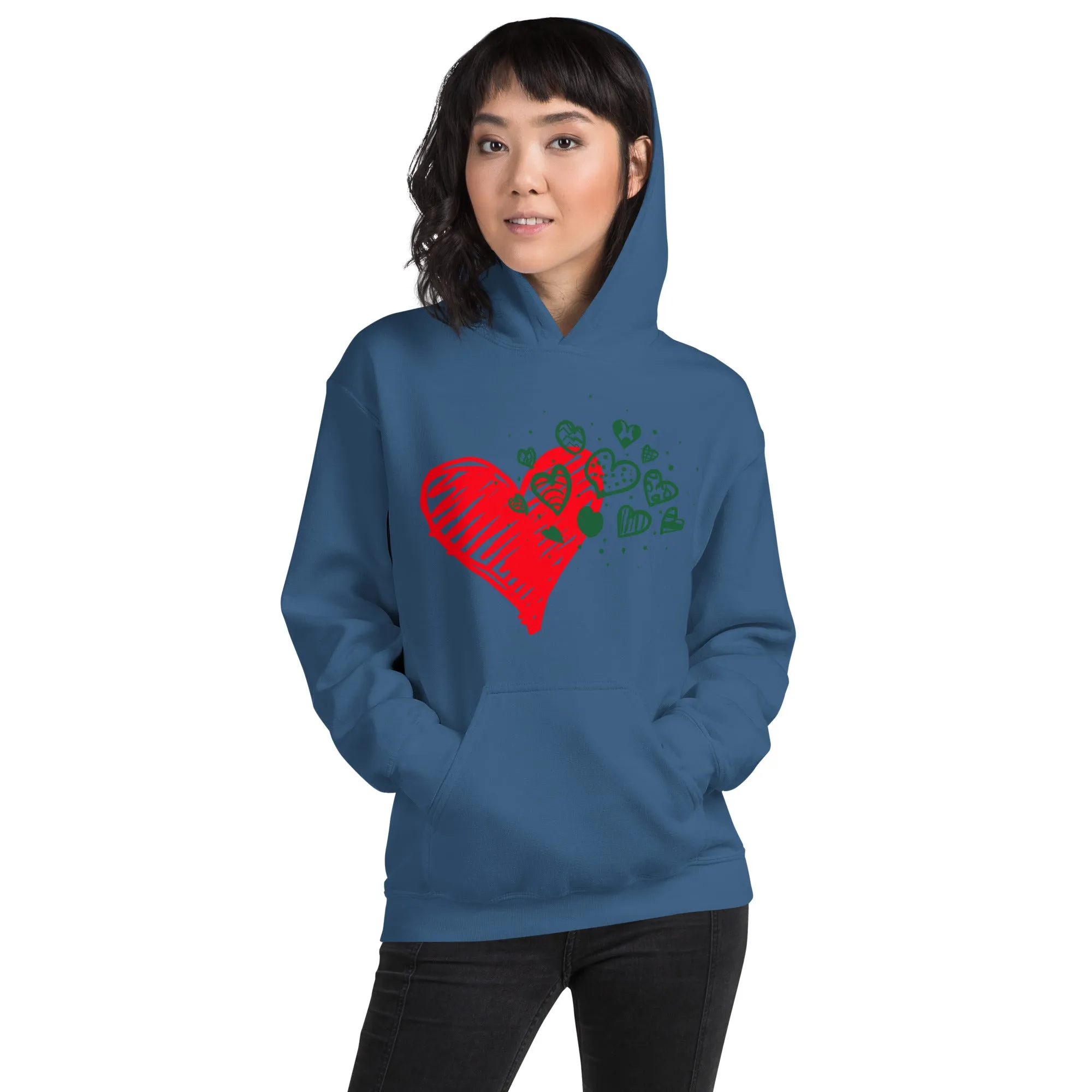 Sweetheart Hearts Unisex Heavy Blend Hooded Sweatshirt