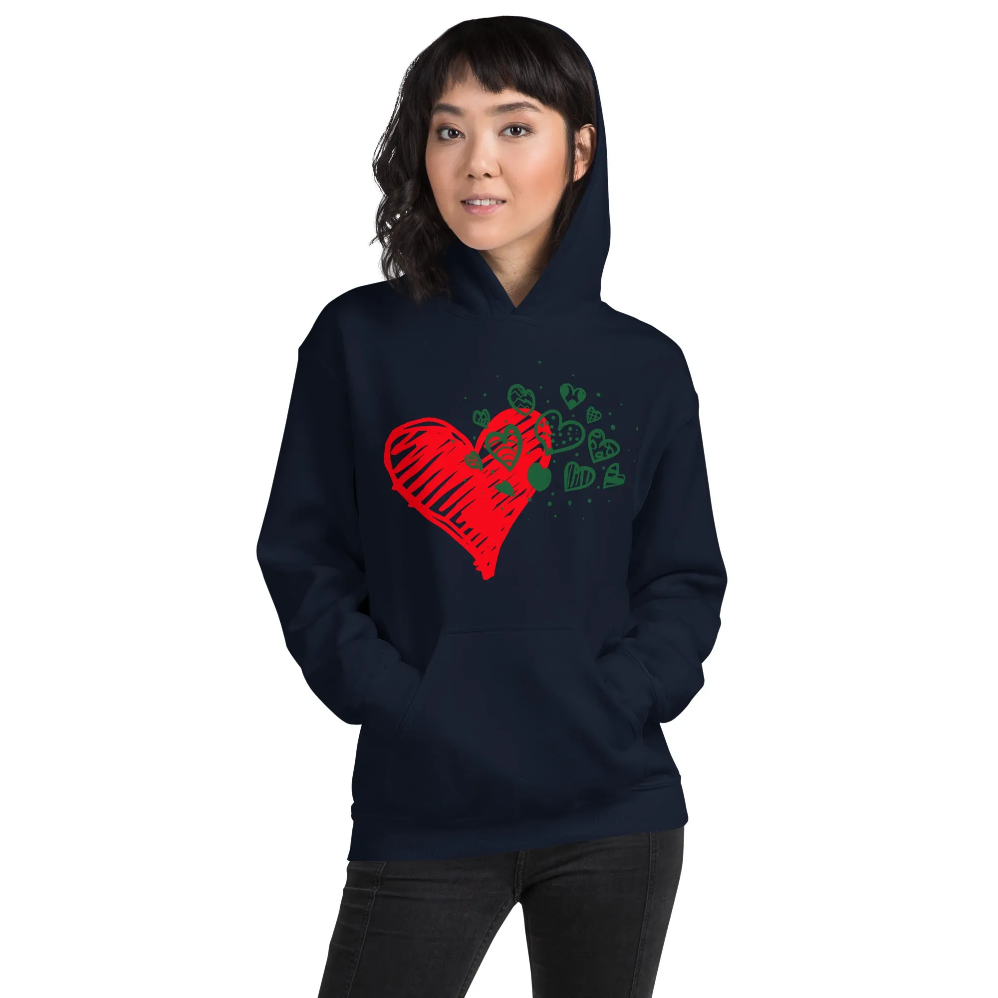 Sweetheart Hearts Unisex Heavy Blend Hooded Sweatshirt