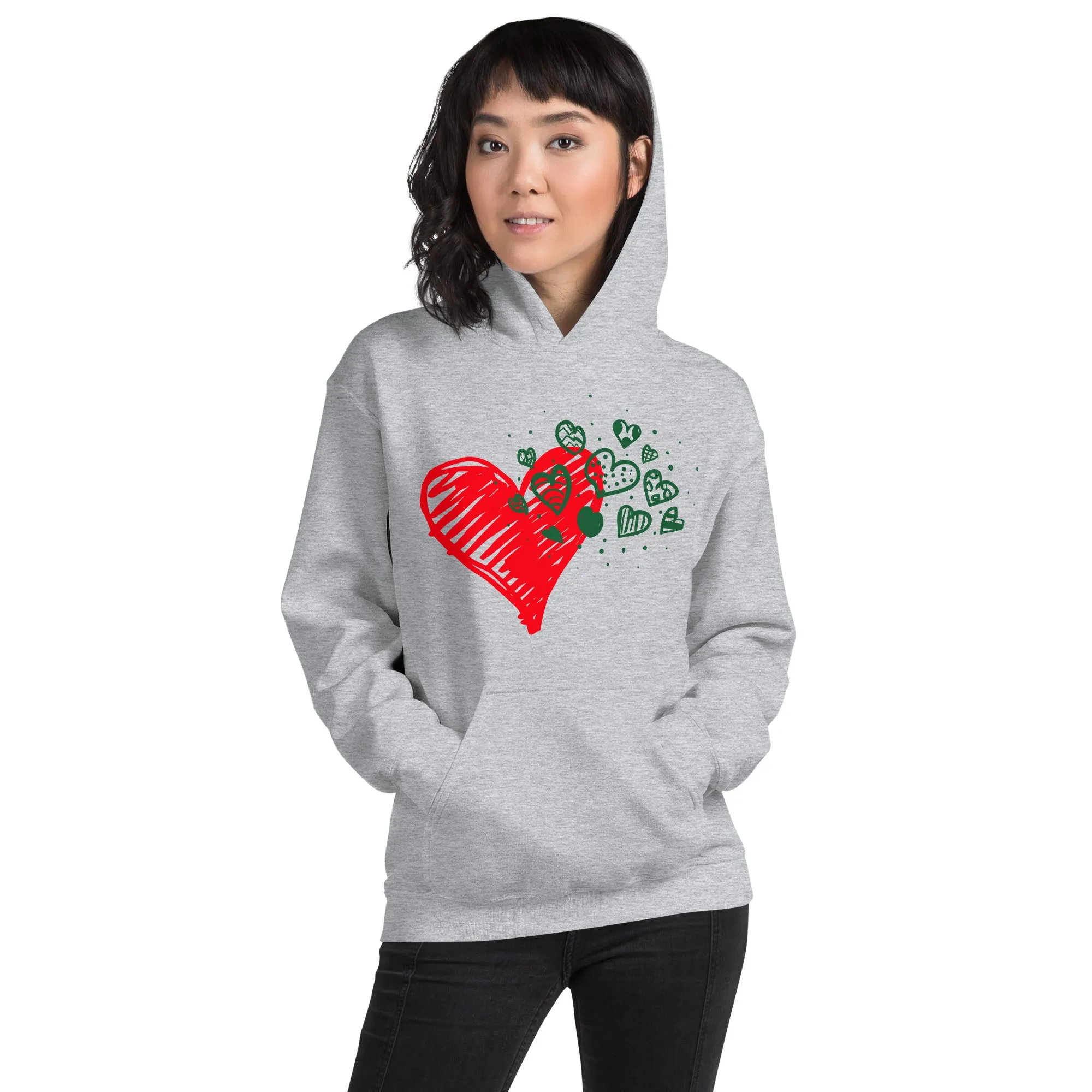 Sweetheart Hearts Unisex Heavy Blend Hooded Sweatshirt