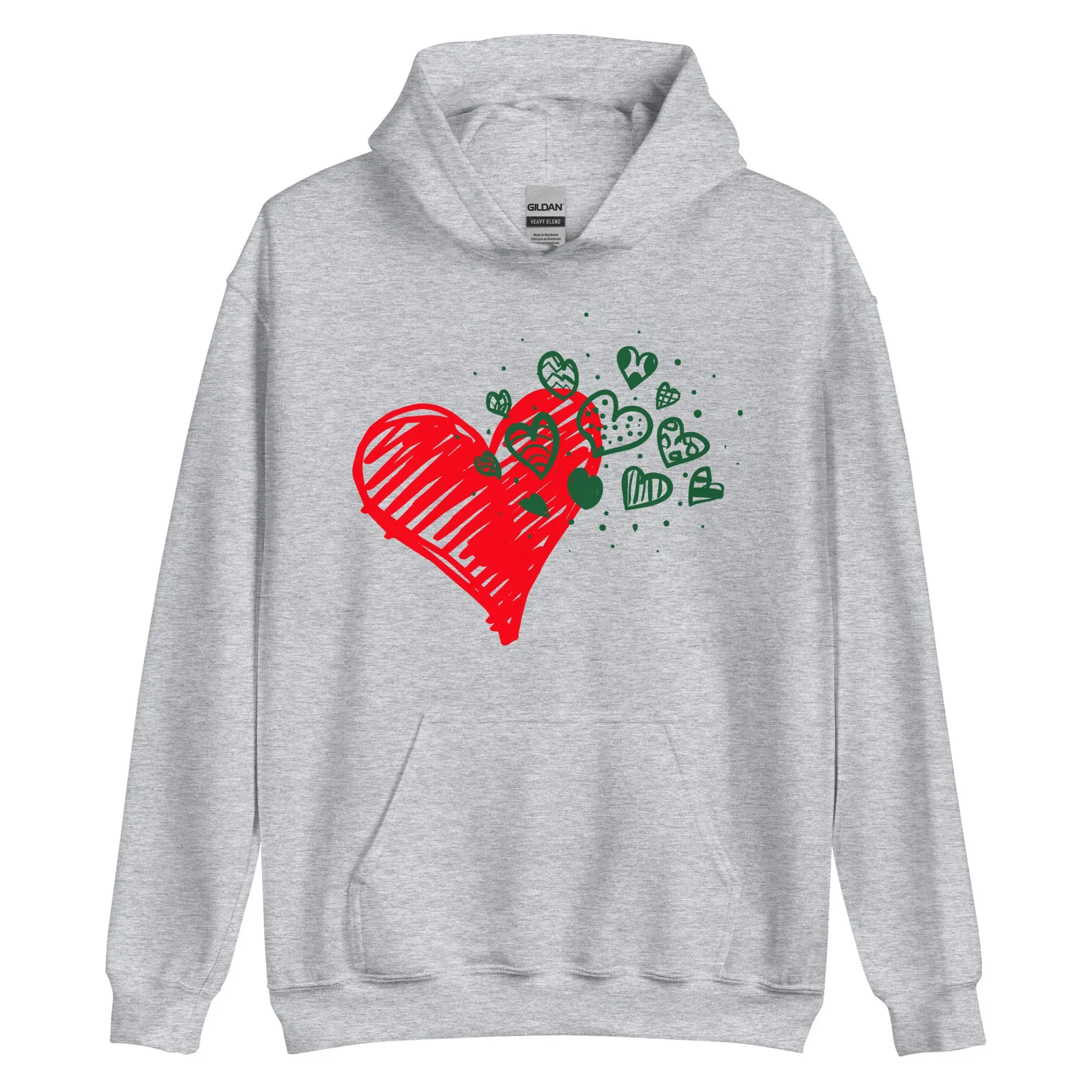 Sweetheart Hearts Unisex Heavy Blend Hooded Sweatshirt