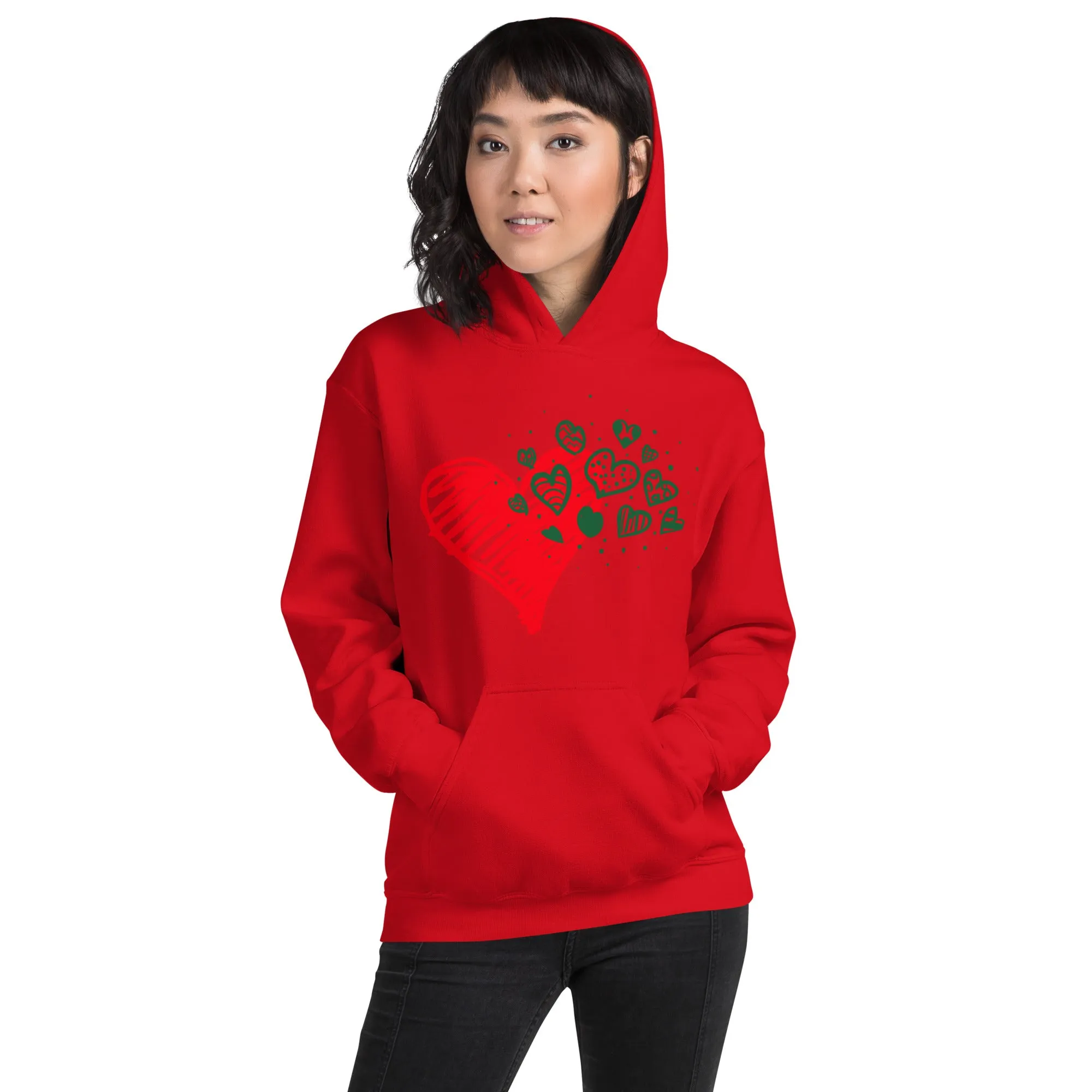 Sweetheart Hearts Unisex Heavy Blend Hooded Sweatshirt