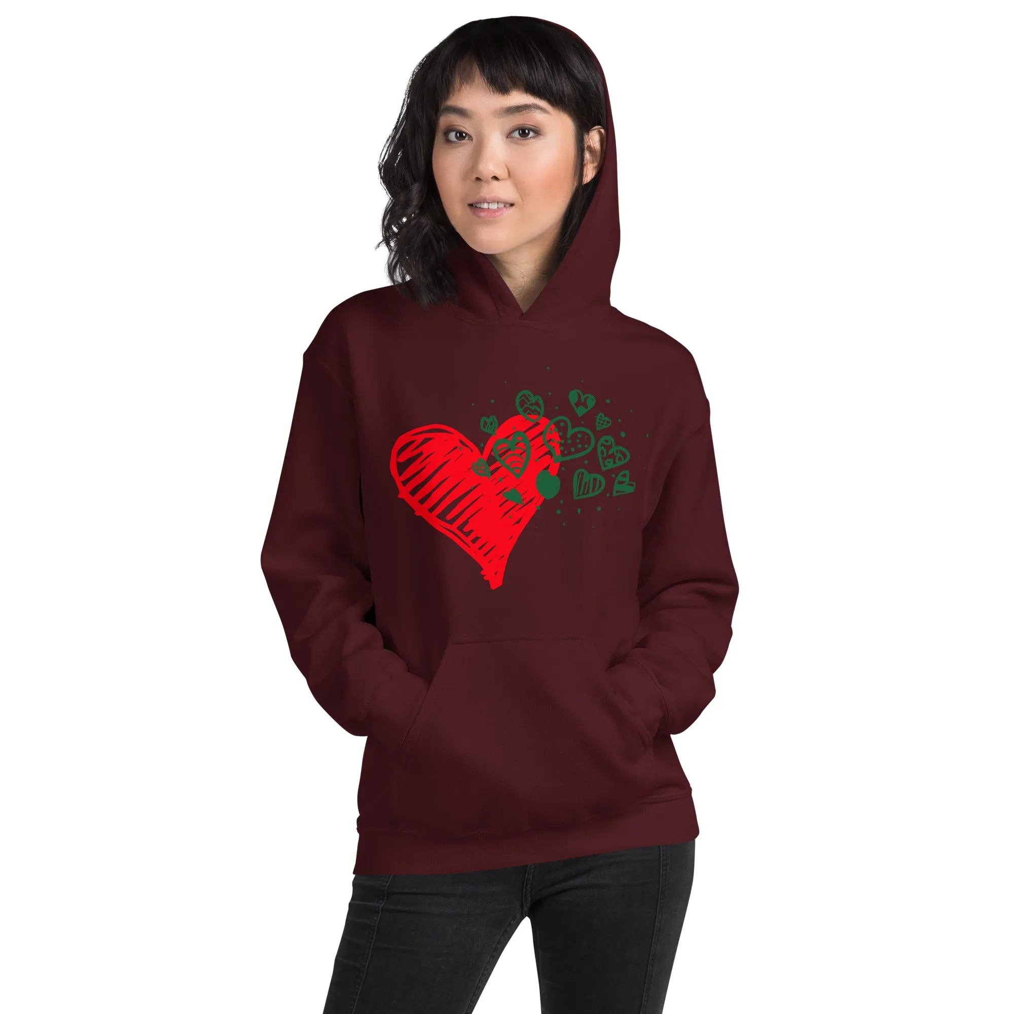 Sweetheart Hearts Unisex Heavy Blend Hooded Sweatshirt